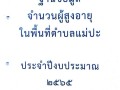 ฐานข้อมูลผู้สูงอายุและผู้พิการ Image 1